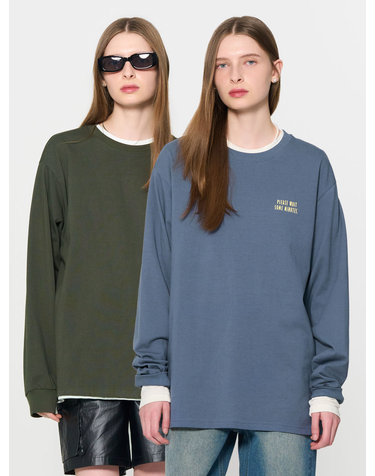 UNISEX 포스트맨 롱 슬리브 티 [3COL] / SBD3U01005-WOMMAN