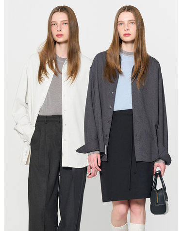 UNISEX 텍스처드 루즈핏 셔츠 [3COL] / SBD3U03001-WOMAN