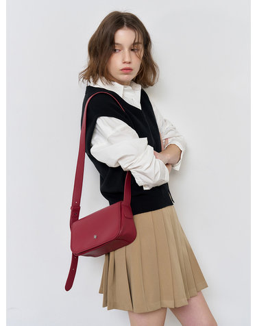 WOMAN GNRL 스퀘어 투웨이 백 [BURGUNDY] / WBE1L92506