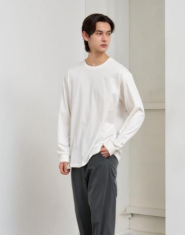 UNISEX 쿨링 롱 슬리브 티 [WHITE] / SBE1U01004-MAN