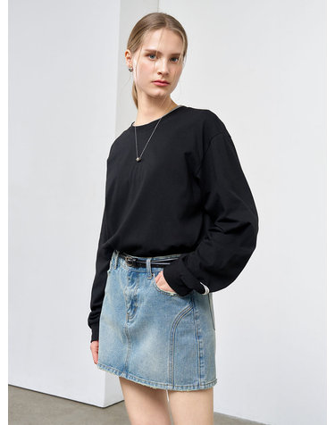 UNISEX 쿨링 롱 슬리브 티 [BLACK] / SBE1U01004-WOMAN