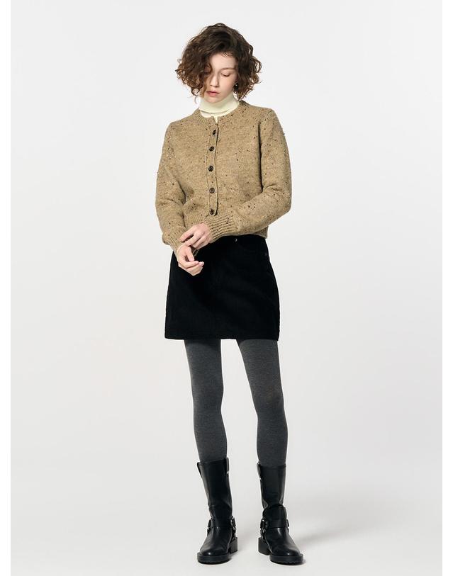 제너럴아이디어 제너럴 아이디어 WOMAN 울 더스트 크루넥 가디건 [3COL] / WBD4L04562 착용컷
