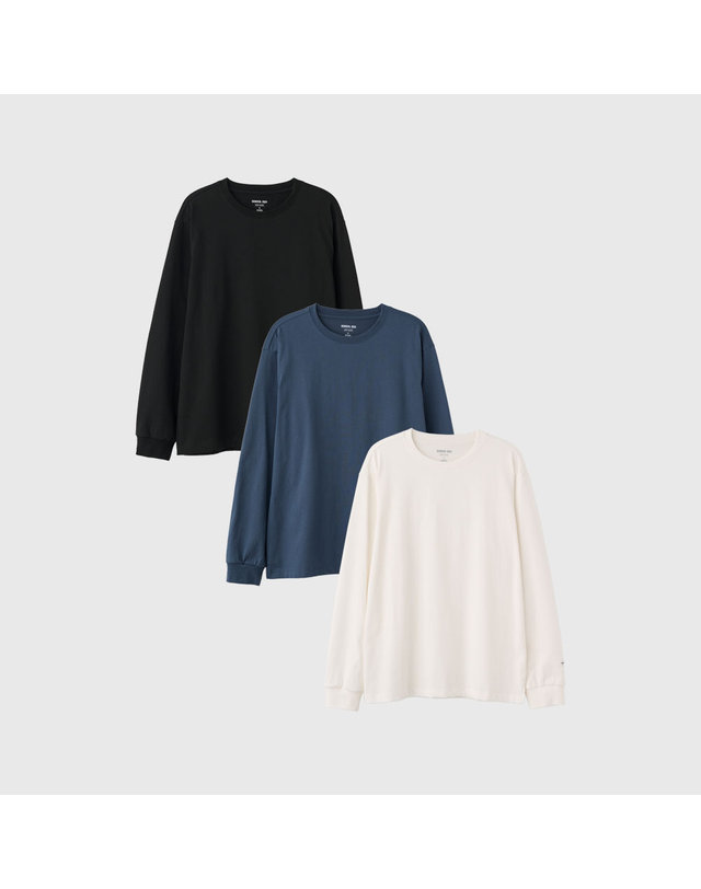 제너럴아이디어 제너럴 아이디어 UNISEX 쿨링 롱 슬리브 티 [3COL] / SBE1U01004-MAN 착용컷