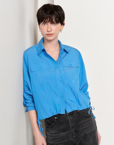 WOMAN 포켓 블루종 셔츠 [BLUE] / WBE1L03511