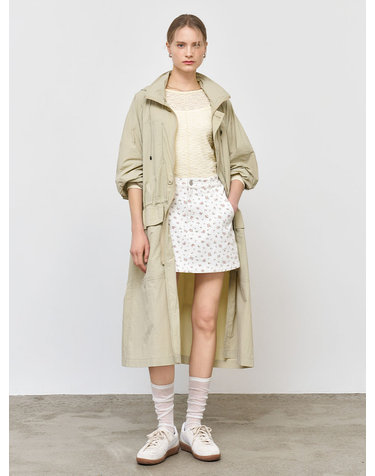 UNISEX 유틸리티 롱 사파리 점퍼 [BEIGE] / SBE1U07003-WOMAN