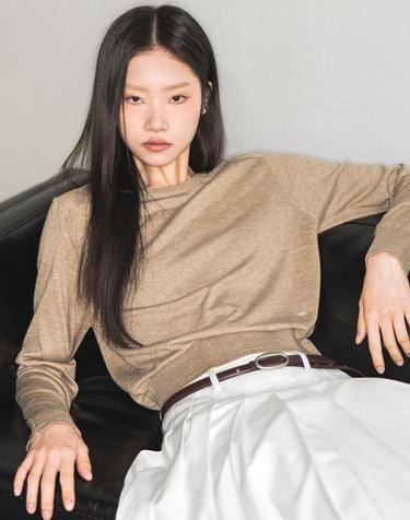 WOMAN 크루넥 풀오버 [BEIGE] / WBE1L05521