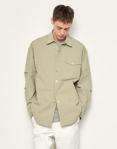 MAN 나일론 셔츠 자켓 [LIGHT KHAKI] / SBE1M07005