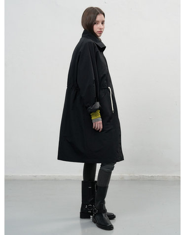 WOMAN 베스트 디터쳐블 사파리 코트 [BLACK] / WBE3L10503