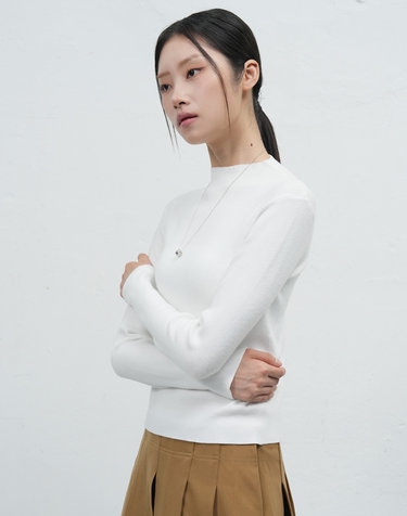 WOMAN 이지 모크넥 풀오버 [WHITE] / WBE4L05524
