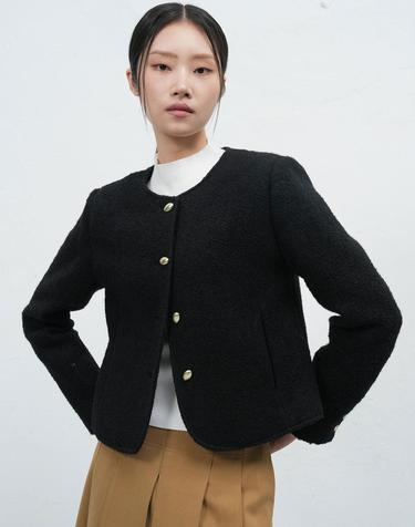 제너럴 아이디어 WOMAN 부클 크롭 자켓 [2COL] / WBE4L55506