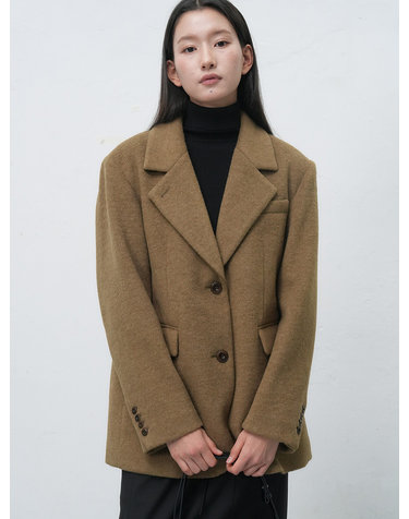 WOMAN 헤어리 퀼팅 자켓 [KHAKI BEIGE] / WBE4L09528