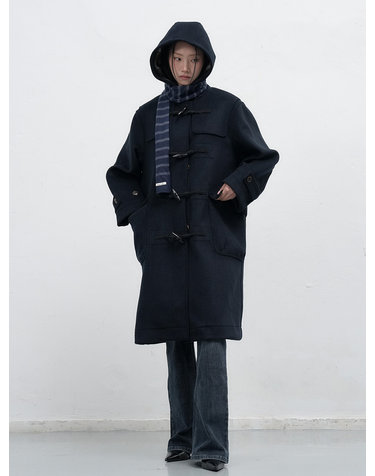 WOMAN 울 블렌드 더플 롱코트 [DARK NAVY] / WBE4L10521