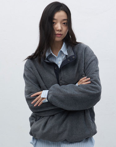 UNISEX 소프트 하이넥 플리스 아노락 [3COL] / SBE4U02010-WOMAN