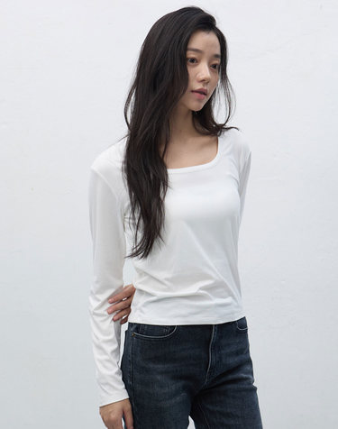 WOMAN 히트젯 히트 U넥 티셔츠 [3COL] / WBE4L01516