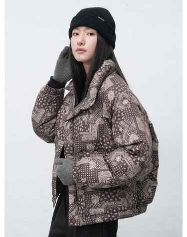 UNISEX 에어믹스 페이즐리 푸퍼 [DARK BROWN] / SBE4U07016-WOMAN