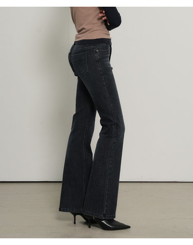 WOMAN 부츠컷 워싱 데님 팬츠 [DEEP NAVY] / GF1LPT501
