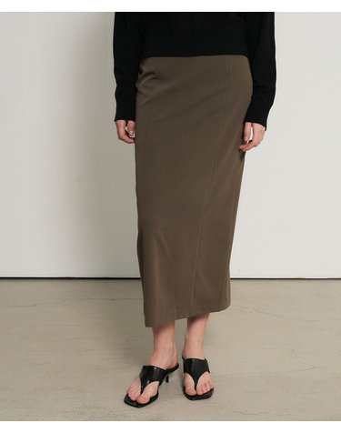 WOMAN 미니멀 H라인 롱스커트 [TAUPE] / WBE1L13505