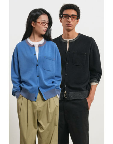 UNISEX 포켓 크루넥 가디건 [3COL] / GF1UKC002