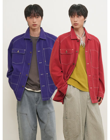 MAN 워시드 레일로드 워크자켓 [2COL] / GF1MJK007