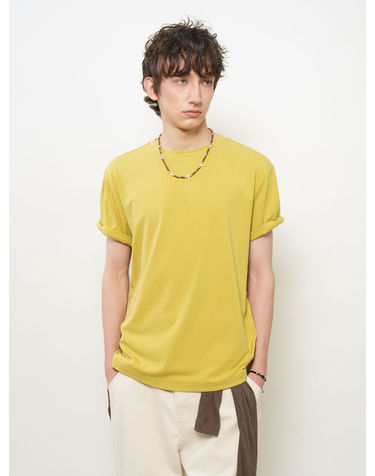 UNISEX 스티치 반팔 티셔츠 [YELLOW] / GF2UTS013-MAN