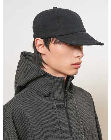 UNISEX 와이어 바이저 워싱 볼캡 [BLACK] / GF1UCP001