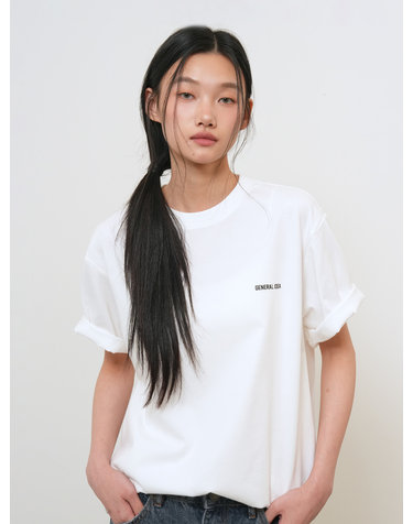 UNISEX 온도컷 쿨링 로고 반팔 티셔츠 [WHITE] / GF2UTS017-WOMAN