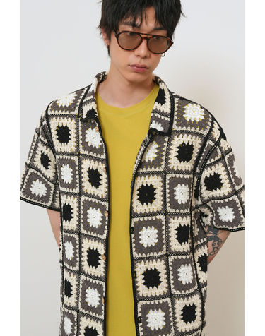 UNISEX 그래니 스퀘어 하프 가디건 [BLACK] / GF2UKC019 - MAN