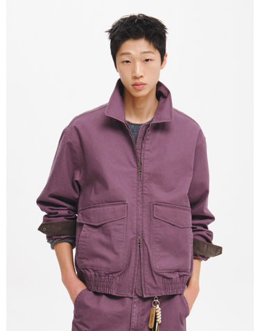 UNISEX 빅포켓 캔버스 블루종 [PINK] / GF3UJP002-MAN