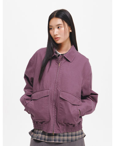 UNISEX 빅포켓 캔버스 블루종 [PINK] / GF3UJP002-WOMAN