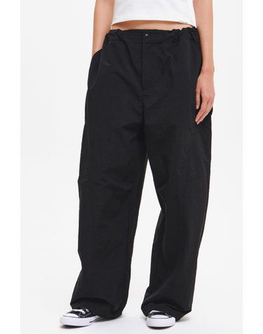 UNISEX 레이어드 포켓 와이드 립스탑 팬츠 [BLACK] / GF3UPT009-WOMAN