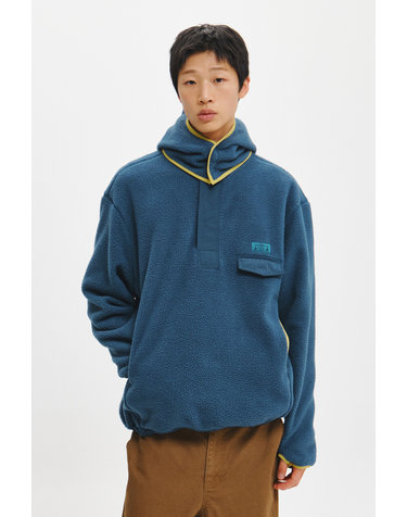UNISEX 하이넥 반집업 플리스 아노락 [TEAL GREEN] / GF3USS005-MAN