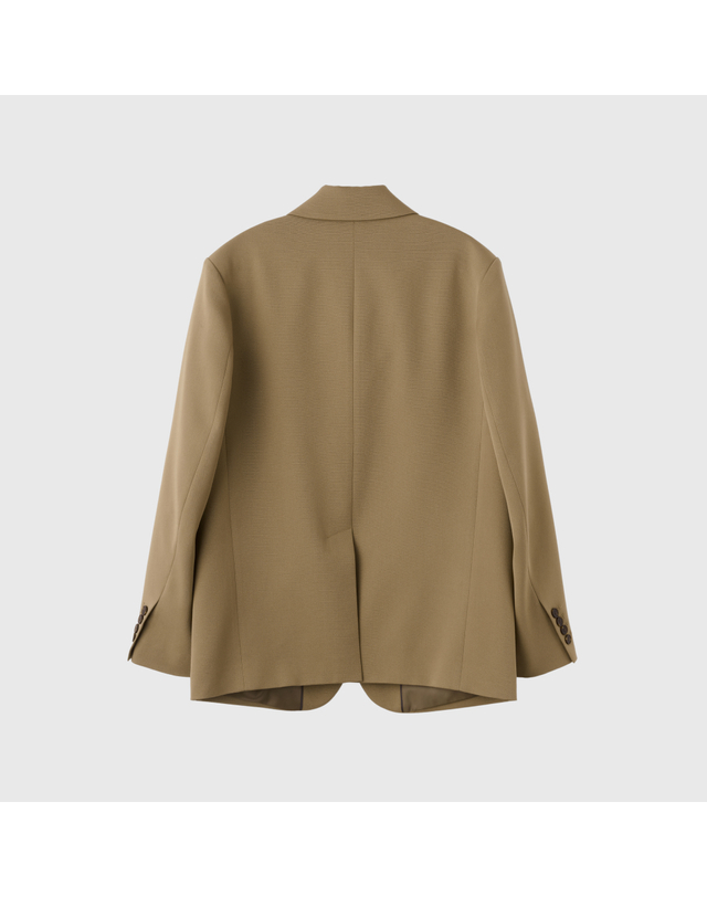 제너럴아이디어 제너럴 아이디어 WOMAN 뉴 애티튜드 클래식 테일러드 자켓 [DARK BEIGE] / GF1LJK503 착용컷