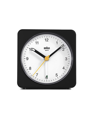 BRAUN BC03BW 클래식 아날로그 크레센도 알람 저소음 공용 탁상시계