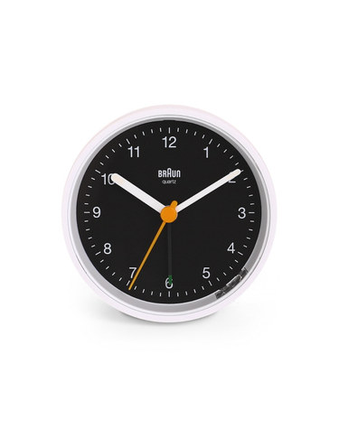 BRAUN BC12WB 클래식 크레센도 알람 저소음 공용 탁상시계
