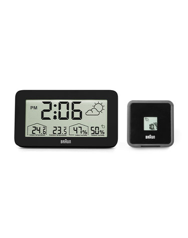 BRAUN BC13BP 디지털 크레센도 알람 날씨 공용 탁상시계