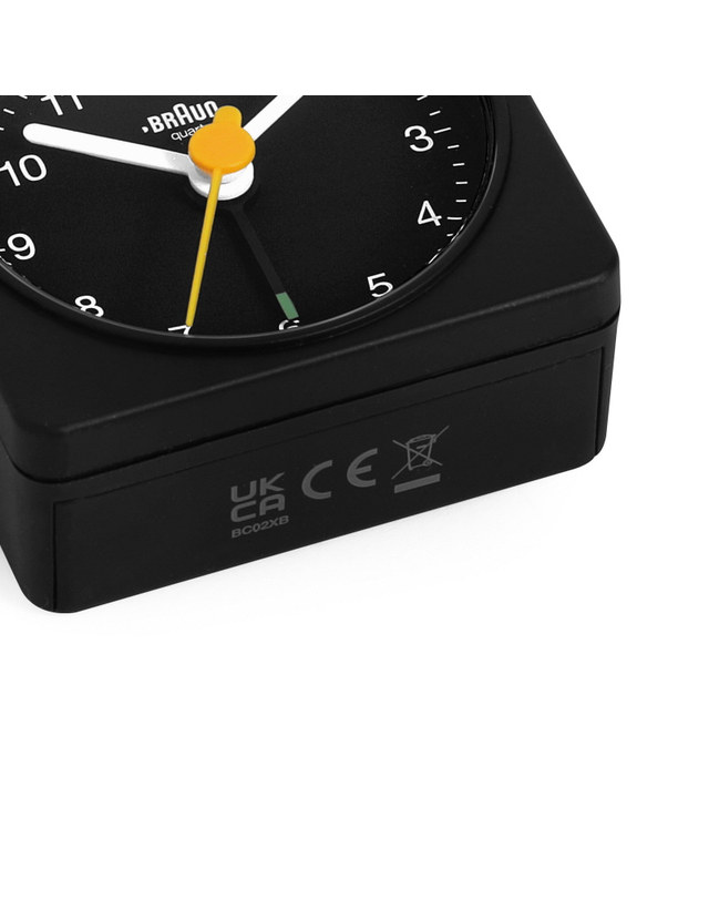 브라운 BRAUN BC02XB 클래식 트래블 크레센도 알람 저소음 공용 탁상시계 착용컷