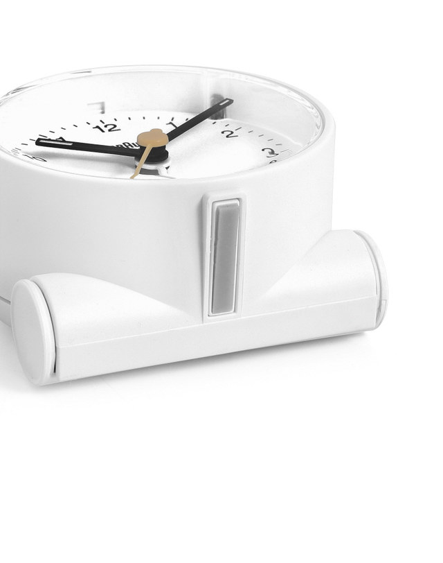 브라운 BRAUN BC01W 클래식 아날로그 라이팅 크레센도 알람 저소음 공용 탁상시계 착용컷