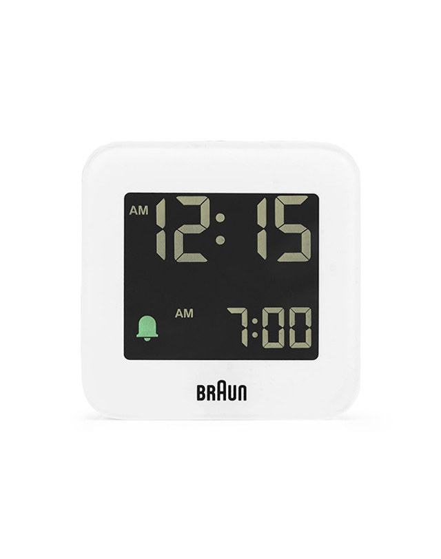 브라운 BRAUN BC08W 디지털 트래블 크레센도 알람 공용 탁상시계 착용컷