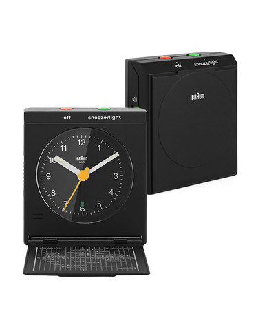 BRAUN BC05B 클래식 아날로그 트래블 크레센도 알람 저소음 공용 탁상시계