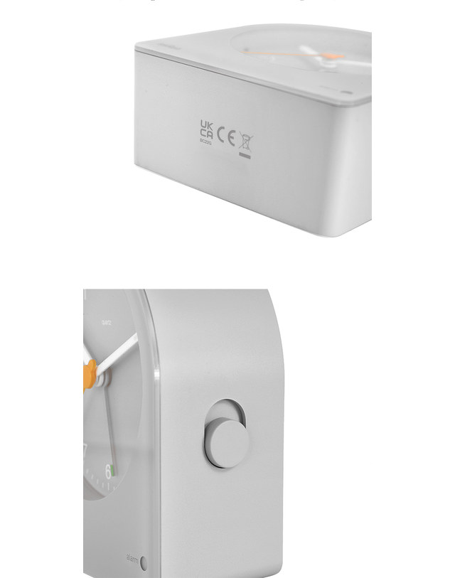 브라운 BRAUN BC22G 클래식 아날로그 크레센도 알람 저소음 공용 탁상시계 착용컷