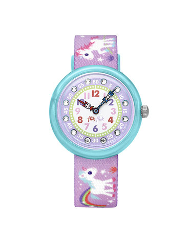 플릭플락 FBNP033 SUNNY HOURS MAGICAL UNICORNS 아동 나토시계
