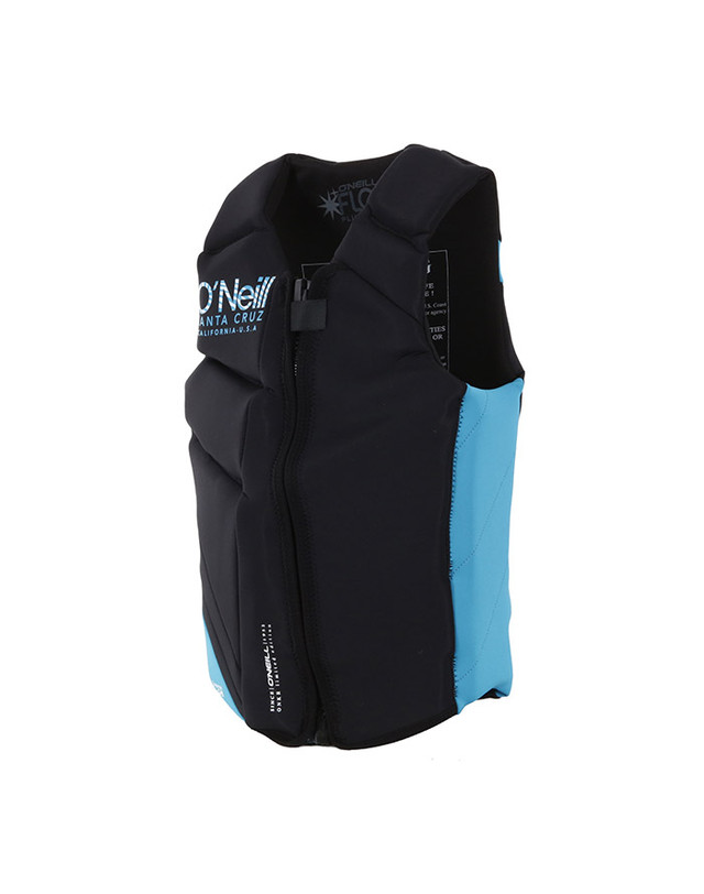 오닐웻슈트 오닐 SMU 본사 한정판 플레어 플러스 여성 라이프자켓 (부력최상) - 4351 FLARE PLUS VEST - BLK/EUC 착용컷