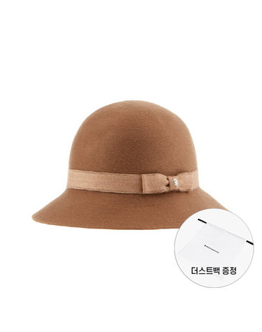 헬렌카민스키 HAT51463 CA 알프레다 6 카멜 리본 캐시미어 클로슈 버킷햇