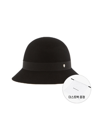 헬렌카민스키 HAT51532 BK 에타 블랙 리본 라운드 클로슈 버킷햇