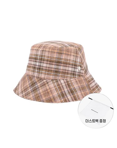 헬렌카민스키 HAT52171 CAMEL 밀턴 카멜 체크 버킷햇