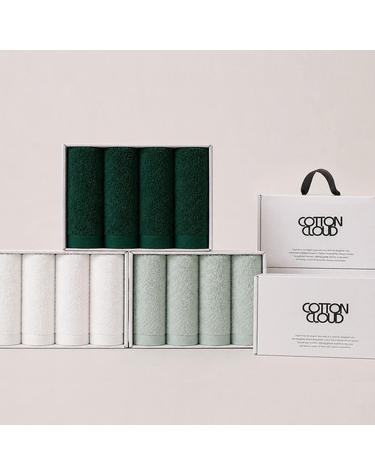 코튼클라우드 프리미엄 호텔수건 40수 코마사 200g 타월 4P 선물세트