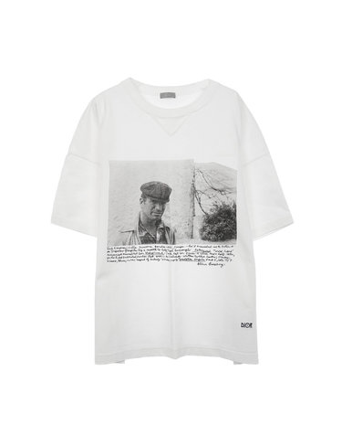 [중고] [엘러브] 디올 X 잭 케루악 포트레이트 레터 프린트 숏슬리브 남성 티셔츠 XXL 화이트 6ET1207