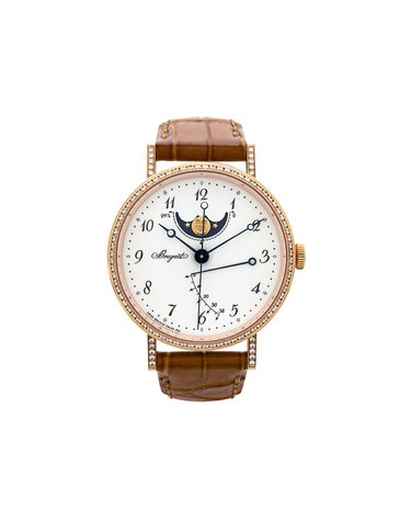 [중고] [엘러브] 브레게 클래식 문페이즈 36mm 18K 로즈골드 다이아몬드베젤 6ET1725