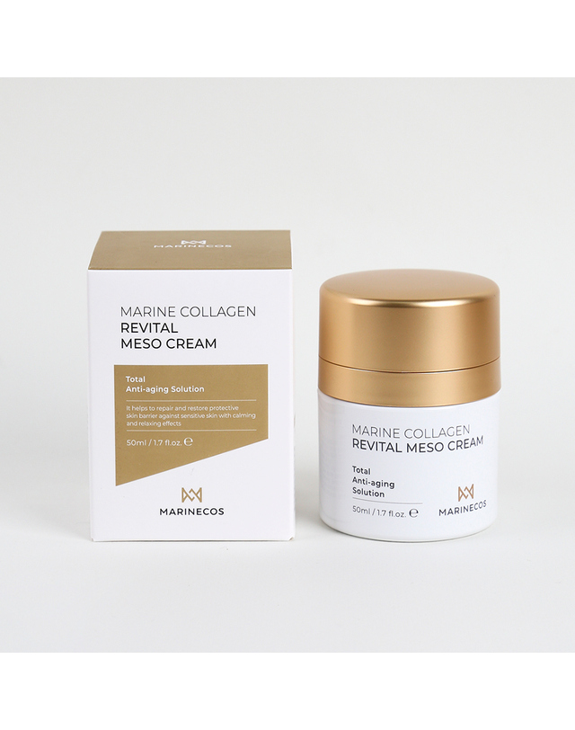 마린코스 MARINECOS 마린콜라겐 리바이탈 메조 크림+마린 퓨어 콜라겐 마스크(모이스처) 5매 착용컷