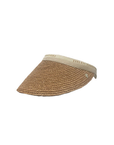 26SS 비앙카12 라피아 바이저햇 누가/네추럴 HAT52493 BIANCA 12 NOUGAT NATURAL